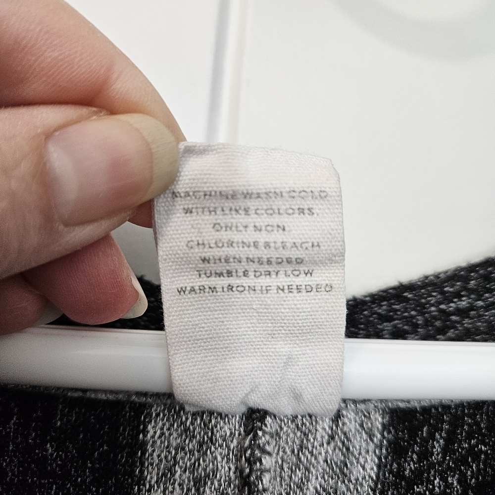 Lane Bryant Black and Gray Hooded Sweatshirt with Stripes - Picture 6 of 6